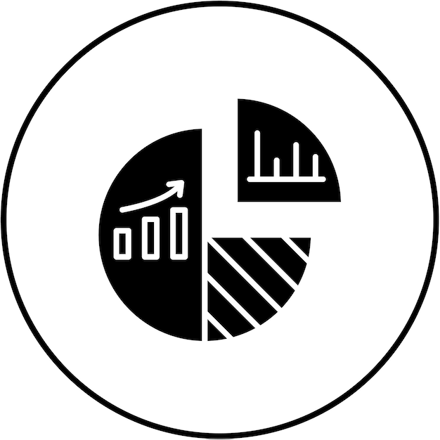 Iconos de gráficos de pasteles