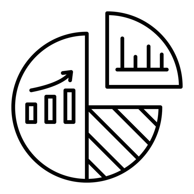 Iconos de gráficos de pasteles