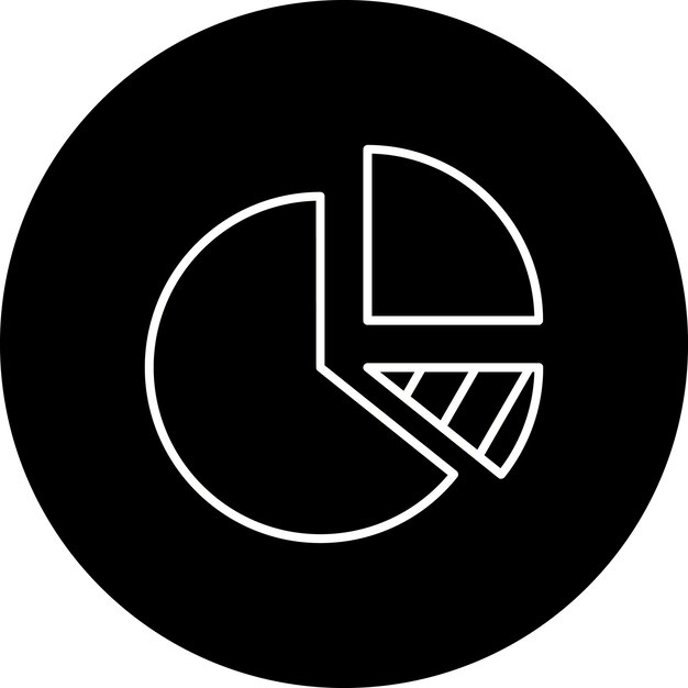 Iconos de gráficos de pasteles