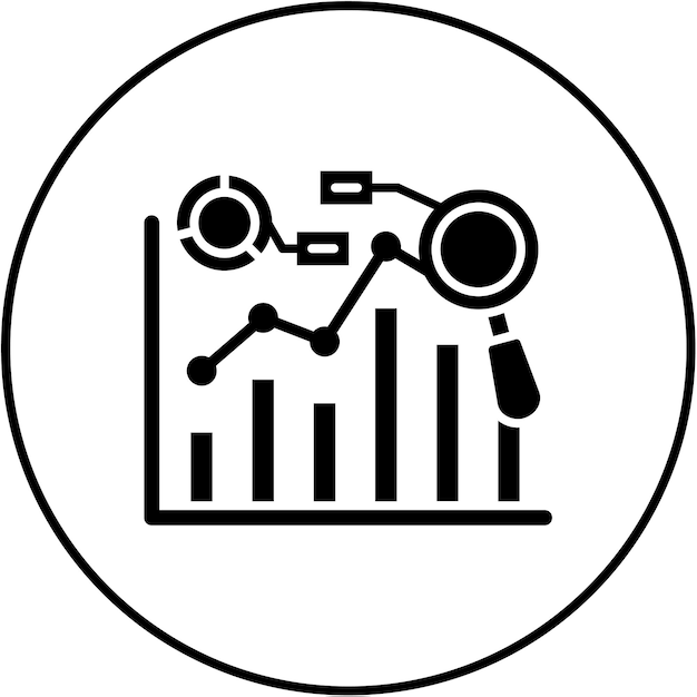 Iconos de gráficos predictivos
