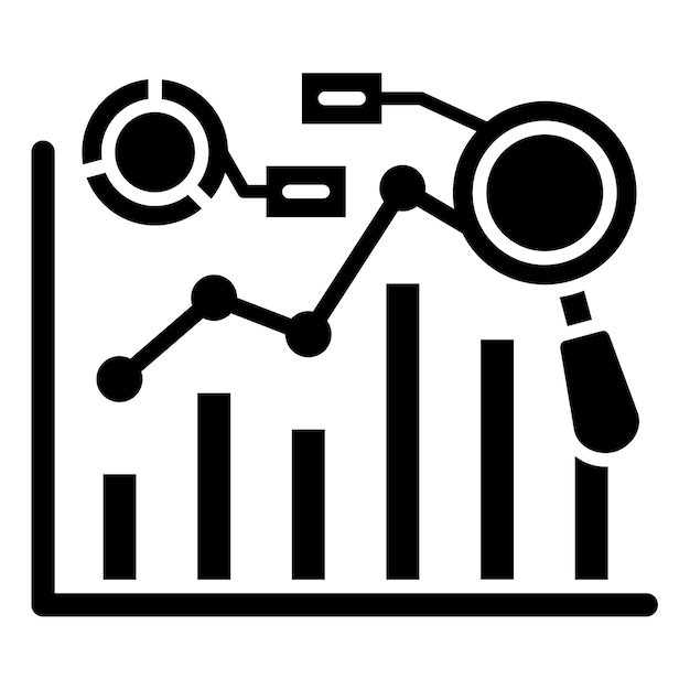 Iconos de gráficos predictivos