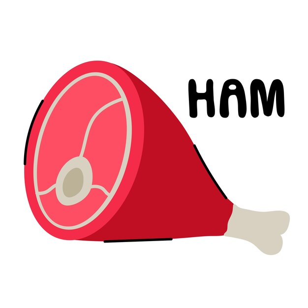 Iconos de Ham, cliparts, avatares, logotipos y ilustraciones vectoriales aisladas