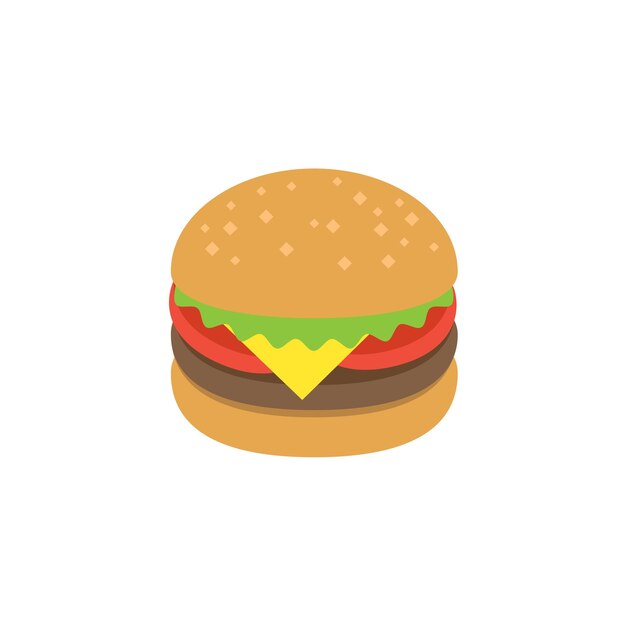 Iconos de hamburguesas Diseño de ilustraciones vectoriales