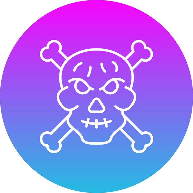 Iconos de huesos cruzados