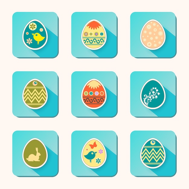 Iconos de huevos de Pascua