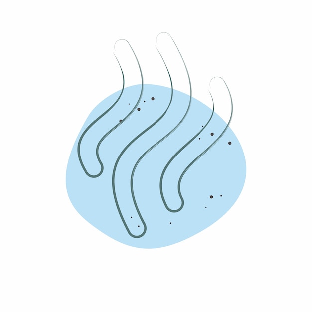 Iconos de humo relacionados con el símbolo de fumar Color Spot Diseño de estilo editable