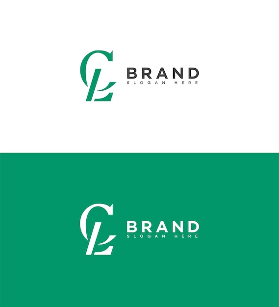 Vector iconos de identidad de la marca signo de identidad de marca templata de símbolo de letra cl lc