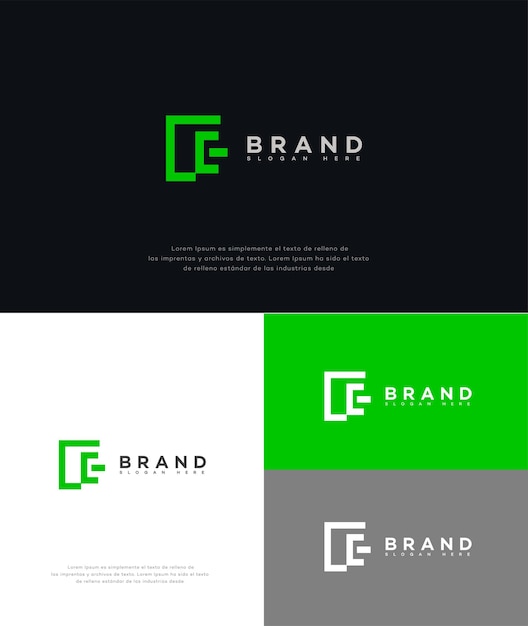 Iconos de identidad de la marca Signo de identificación de la marca