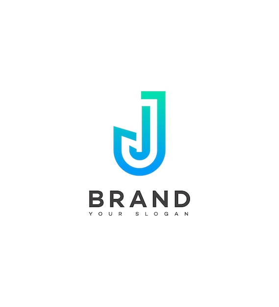 Iconos de la identidad de la marca Signo de la letra J Template de símbolo de la carta J