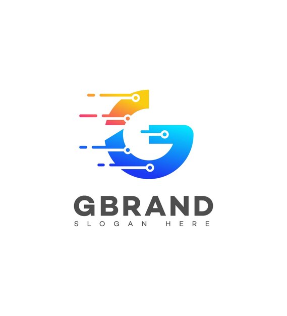 Iconos de la identidad de la marca Template de símbolo de signo de la letra G