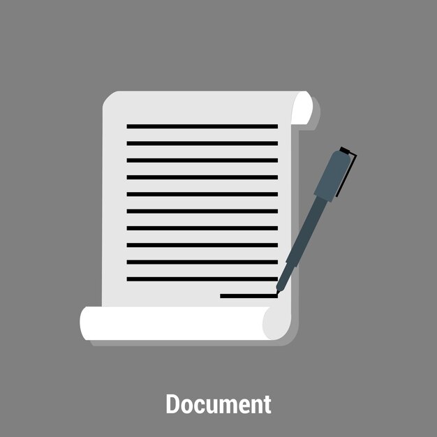 Iconos de las ilustraciones de los documentos
