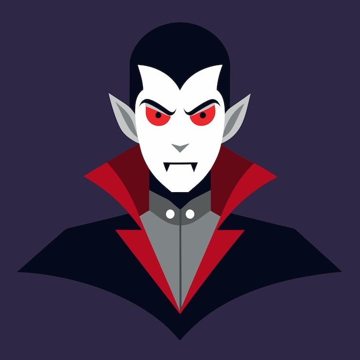 Vector iconos de ilustraciones de vectores de piratas vampiros