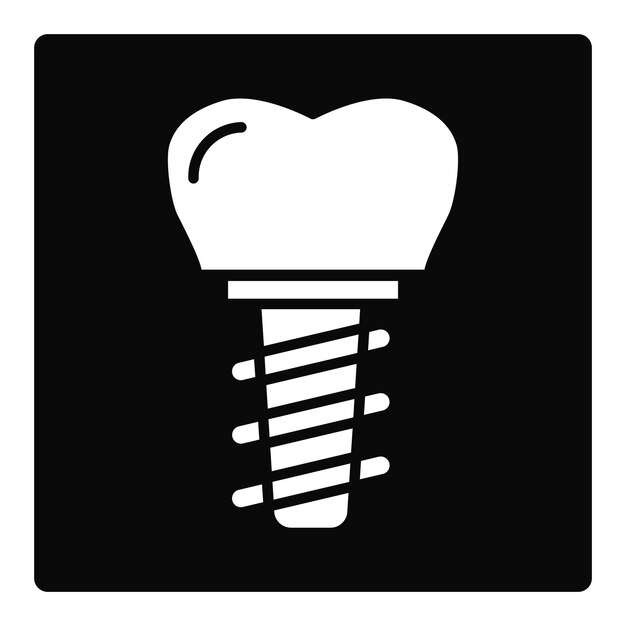 Iconos de implantes dentales