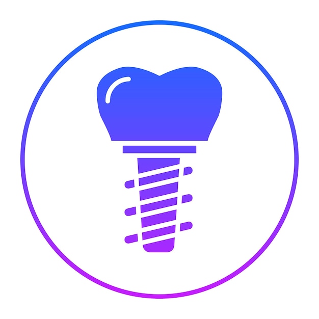 Iconos de implantes dentales