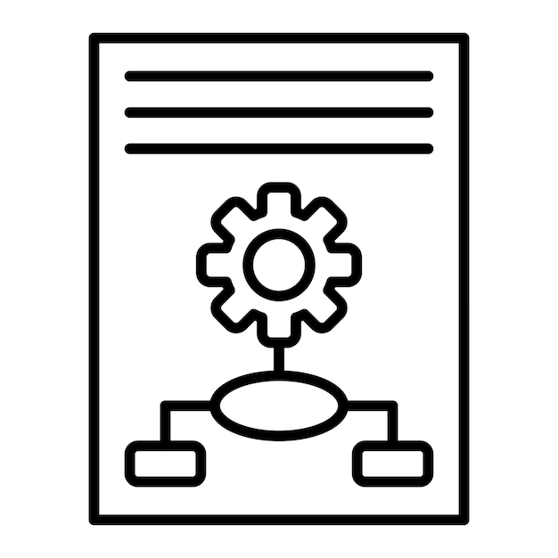 Vector iconos de implementación