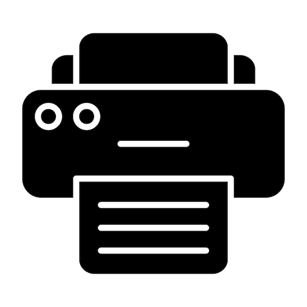 Vector iconos de la impresora