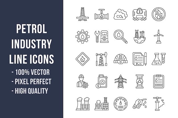 Iconos de la industria de la gasolina