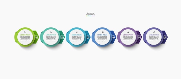 Iconos infográficos de la línea de tiempo de visualización de datos comerciales diseñados para la plantilla de fondo abstracto