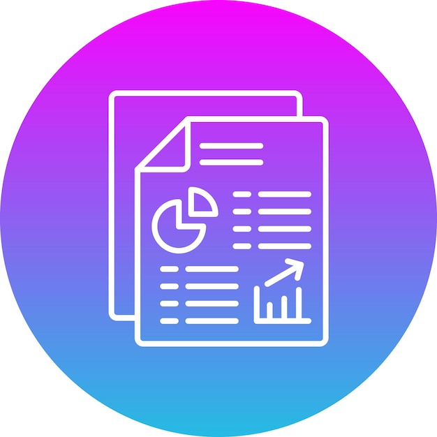 Iconos de informes de trabajo