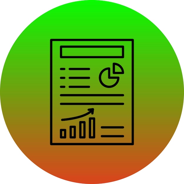 Iconos de informes de trabajo