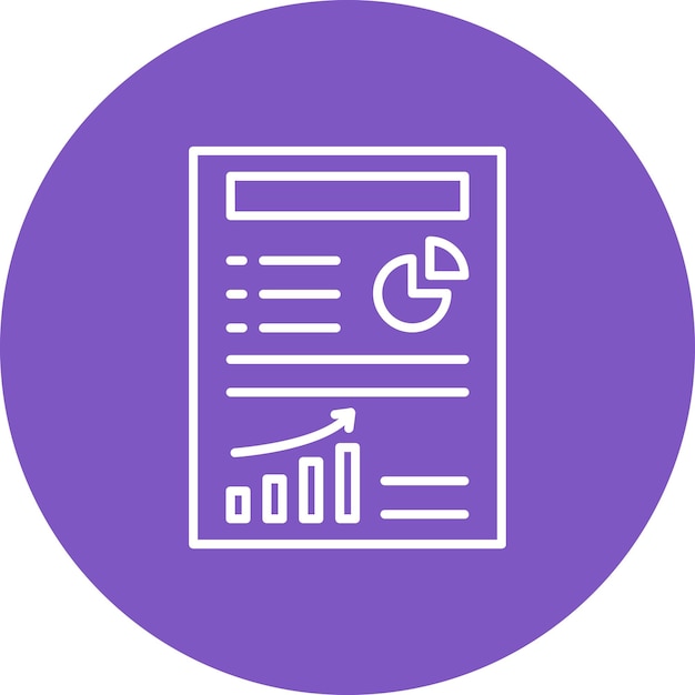 Iconos de informes de trabajo