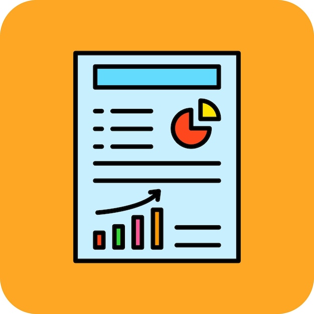 Iconos de informes de trabajo