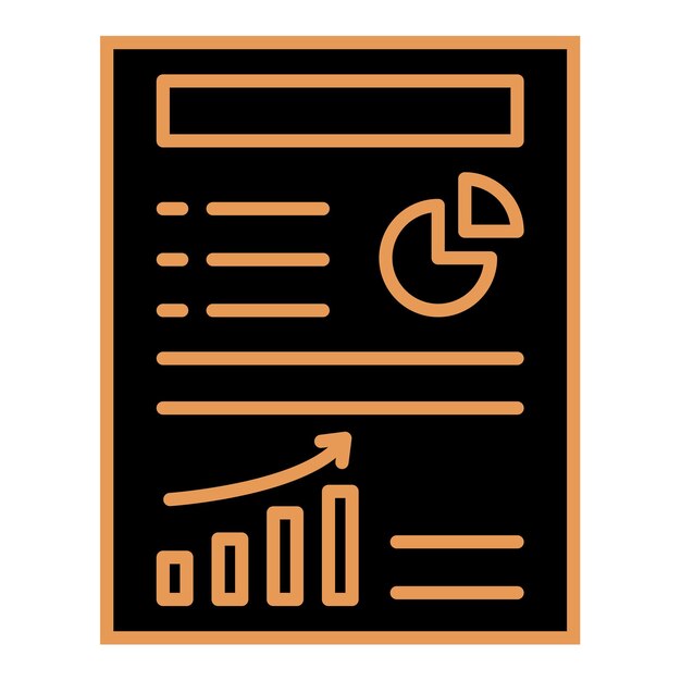 Iconos de informes de trabajo