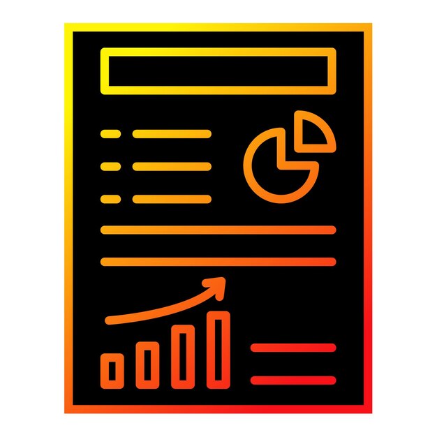 Iconos de informes de trabajo