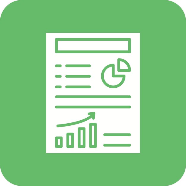 Iconos de informes de trabajo