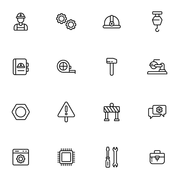 Iconos de ingeniería