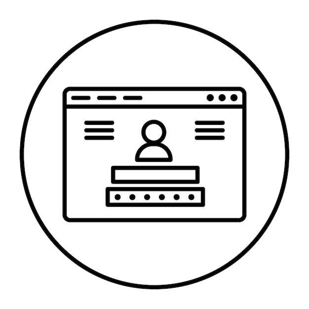 Iconos de inicio de sesión del navegador