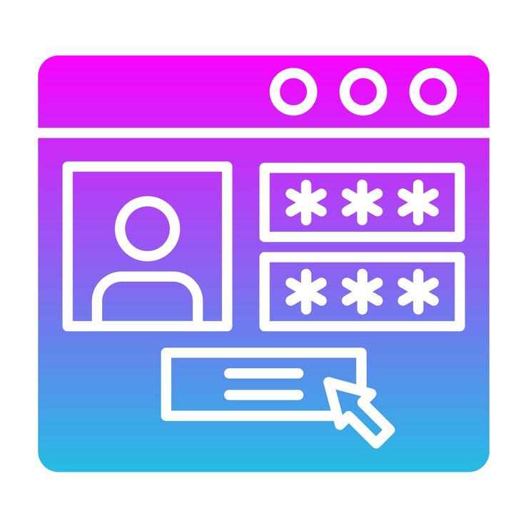 Vector iconos de inicio de sesión