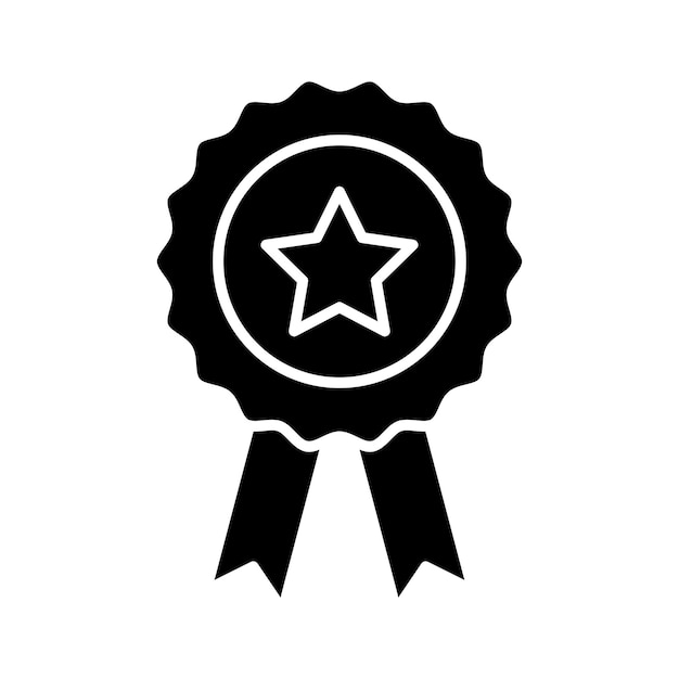 Iconos de insignia conjunto certificado profesional símbolo de cinta vectorial garantía o garantía medalla señal de la mejor calidad premium icono de placa recompensa símbolo de medalla de cinta en estilo negro lleno y delineado