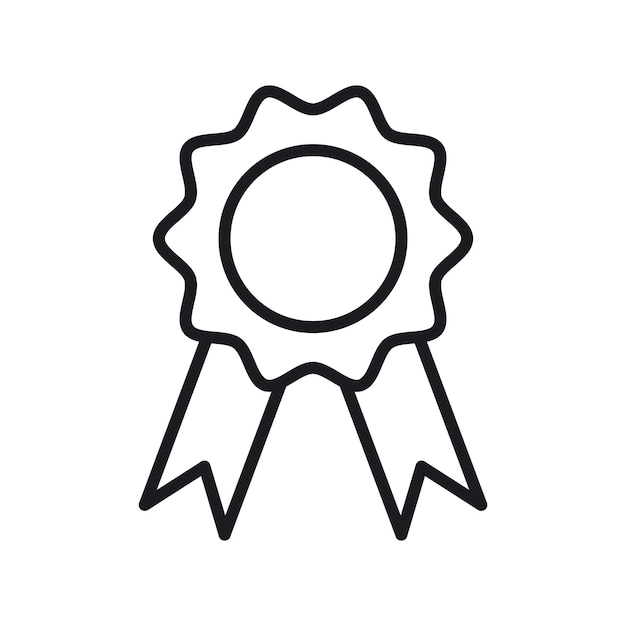 Iconos de insignia conjunto certificado profesional símbolo de cinta vectorial garantía o garantía medalla señal de la mejor calidad premium icono de placa recompensa símbolo de medalla de cinta en estilo negro lleno y delineado