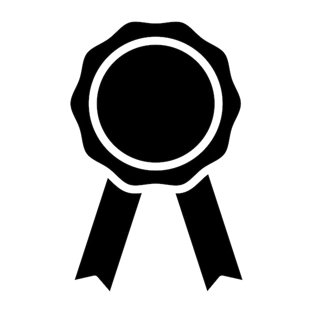 Iconos de insignia conjunto certificado profesional símbolo de cinta vectorial garantía o garantía medalla señal de la mejor calidad premium icono de placa recompensa símbolo de medalla de cinta en estilo negro lleno y delineado