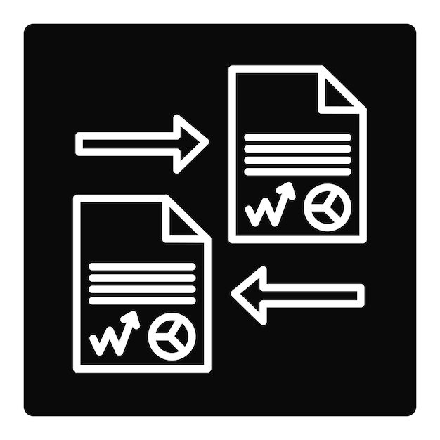 Iconos de intercambio de documentos