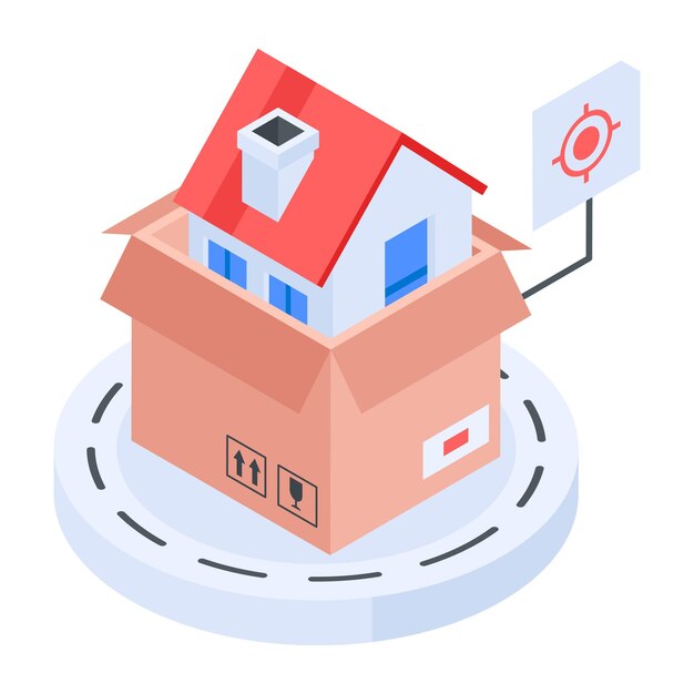Iconos isométricos de ofertas de compras