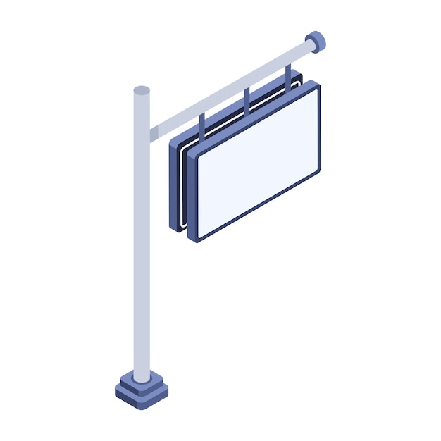 Iconos isométricos para publicidad al aire libre