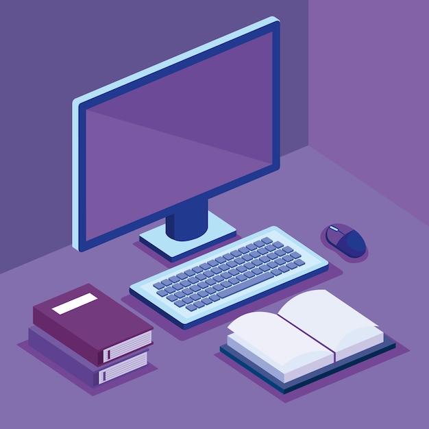 iconos de isométricos de tecnología digital