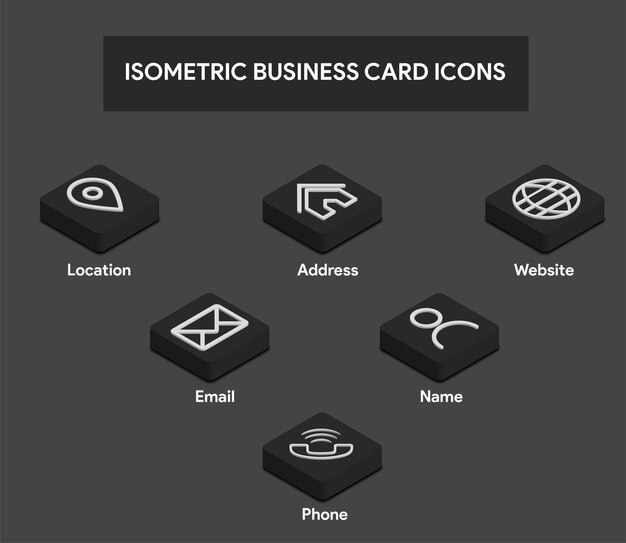 iconos isometricos