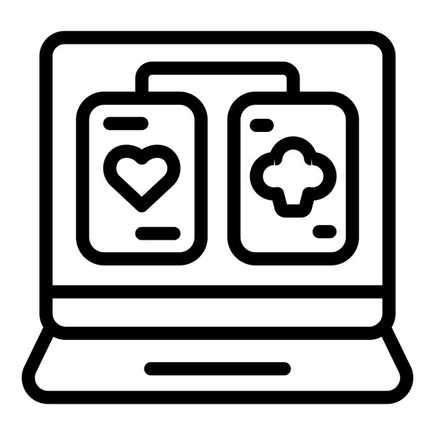 Iconos de juego de cartas contorno vectorial pantalla de juego máquina de arcade