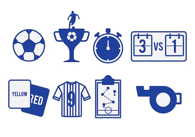 Iconos de juegos de fútbol