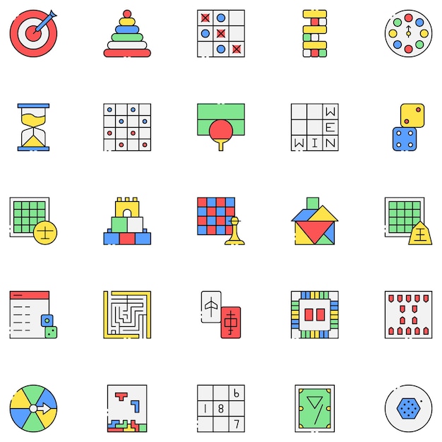 Iconos de juegos de mesa