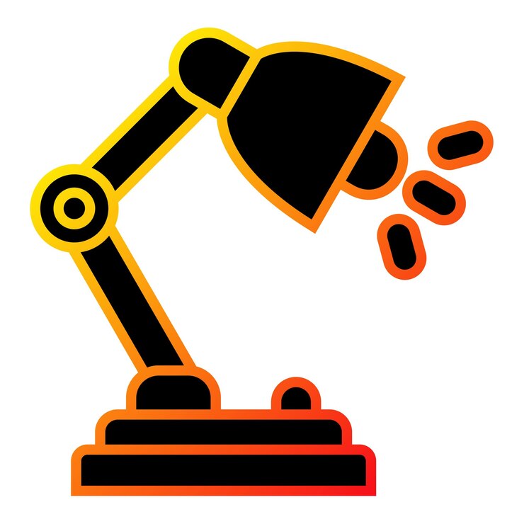 Vector iconos de las lámparas