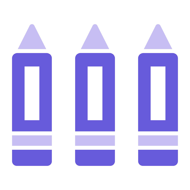 Iconos de lápices de colores