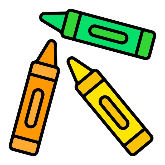 Iconos de lápices de colores