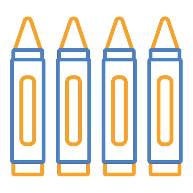 Iconos de lápices de colores