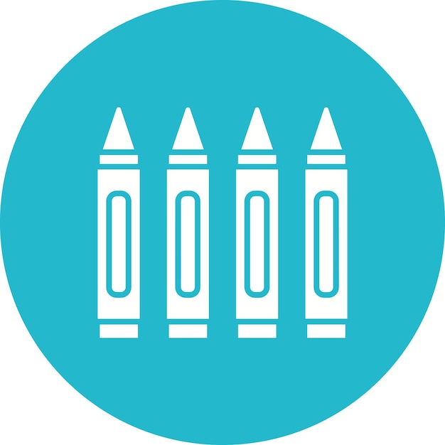 Iconos de lápices de colores