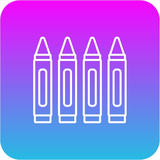 Iconos de lápices de colores