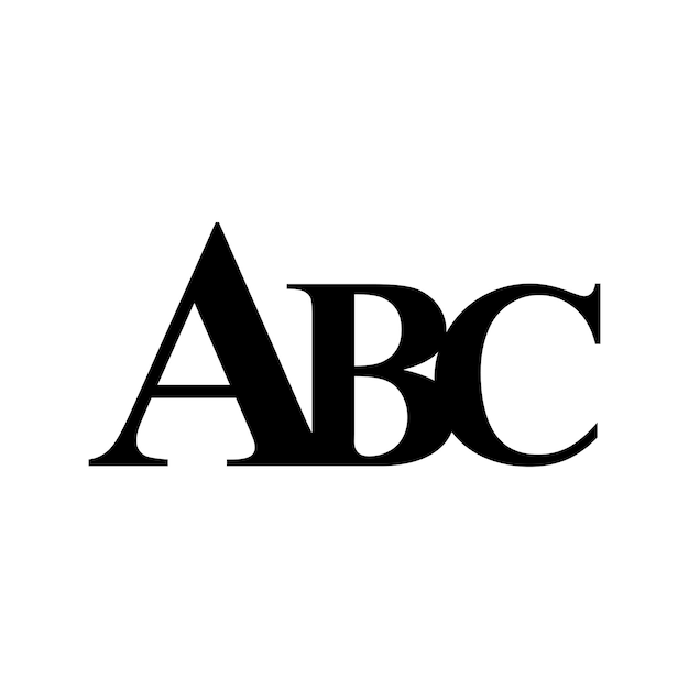 Iconos de letras del alfabeto en inglés Gráficos vectoriales en negro